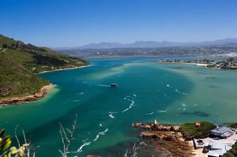 Knysna Lagoon along the garden route in South Africa