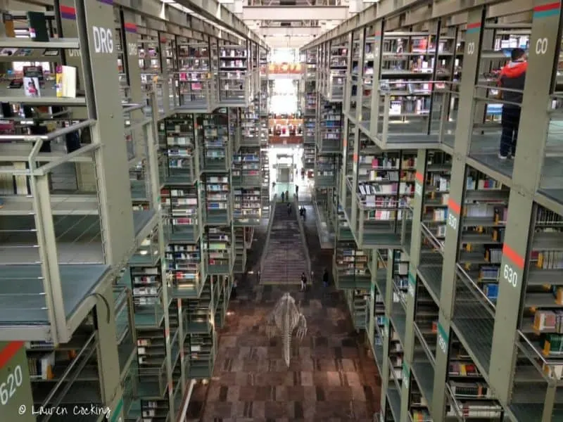 Plcaes to see in Mexico City - the library