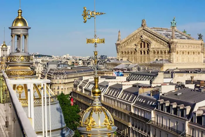 View from the Printemps Haussman Rooftop Terrace Cafe