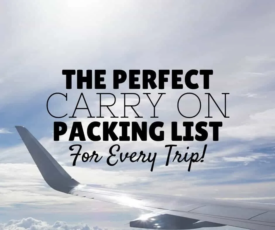 Carry On Packing List | Pack Like A Pro