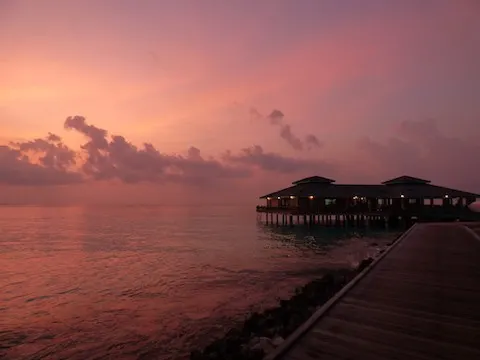 PINK HOUR - Sunset on Sun Island, Maldives - May 2017