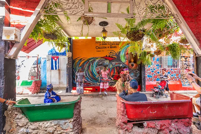 colourful Callejon de Hamel Havana Cuba