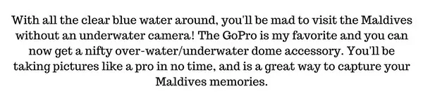 Maldives GoPro accessories