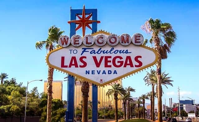 Las Vegasin nähtävyydet - Tervetuloa Las Vegasiin -kyltti