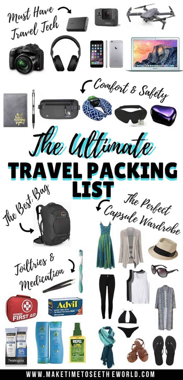 This Genius Packing List Helps You Travel With Essentials Only  Travel bag  essentials, Packing tips for travel, Travel checklist