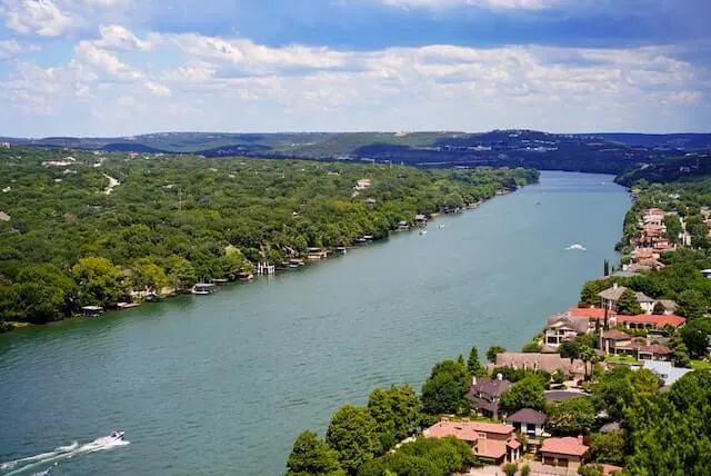 View from Mount Bonnell in Austin Texas