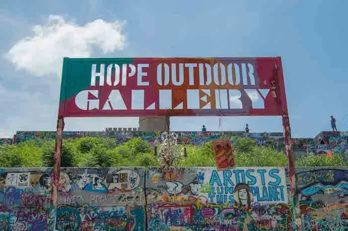 places to visit in austin: the Hope Outdoor Gallery