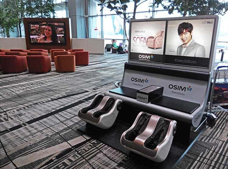 Free Massage at Changi Airport