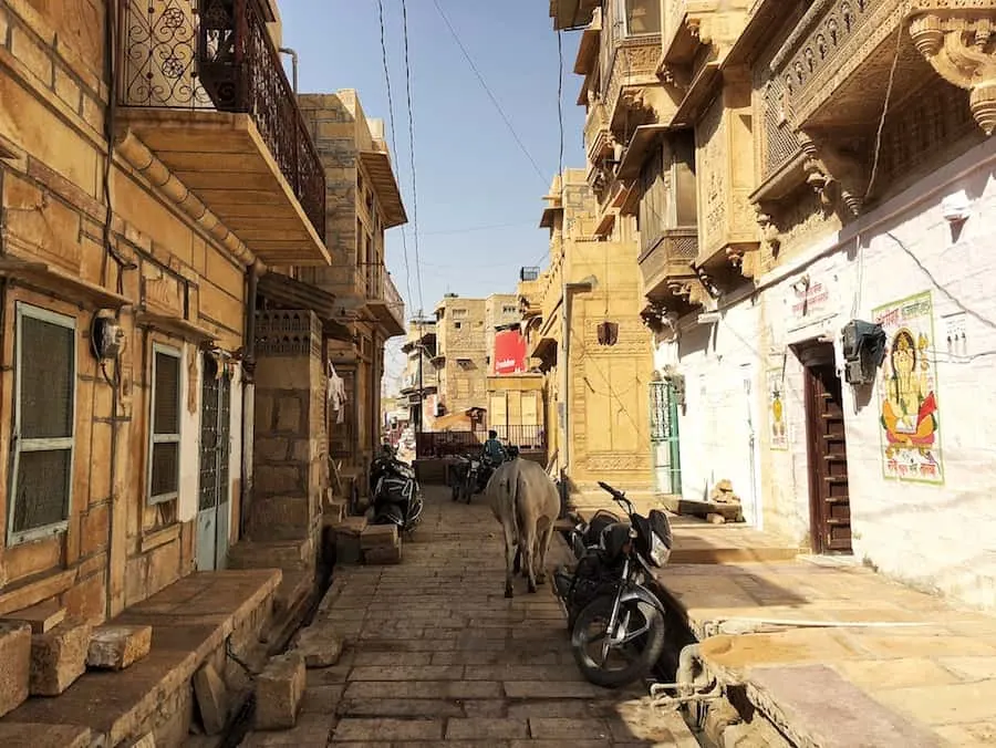 Walk through the alley's in Jaisalmer - one of the main jaisalmer attractions