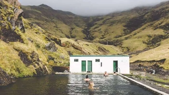 Outdoor spings in Iceland