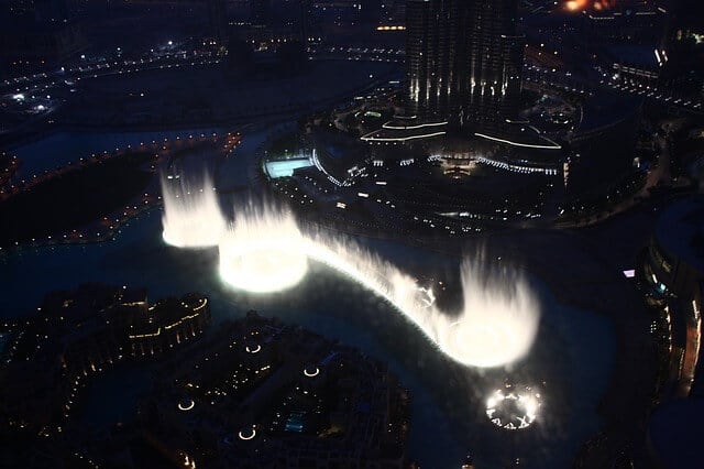 Dubai Fountains from Above