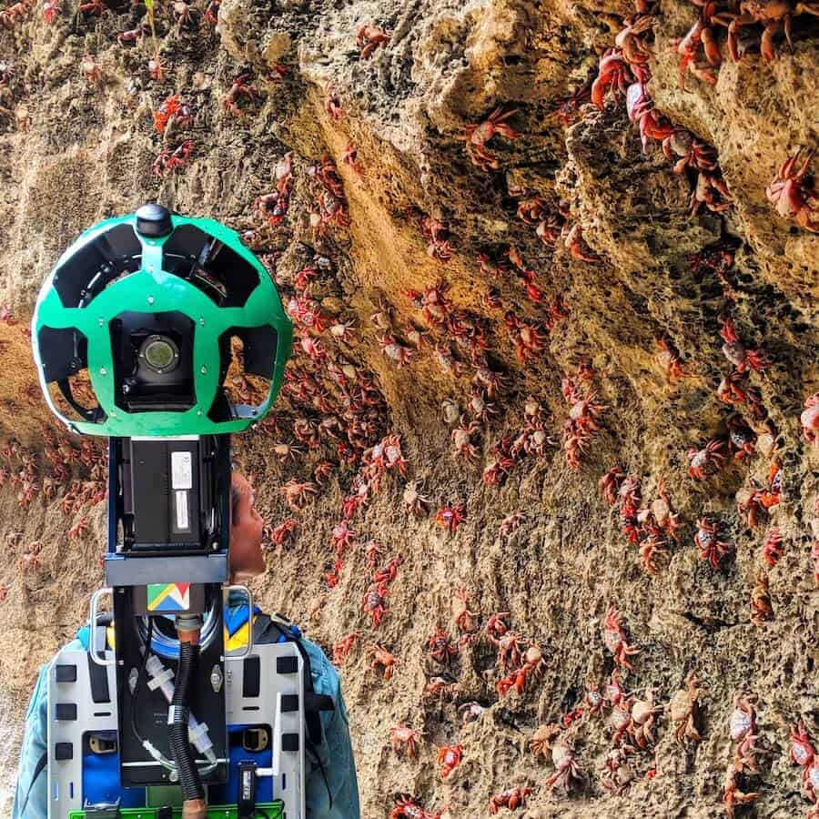 Google Street View Trekker on Christmas Island