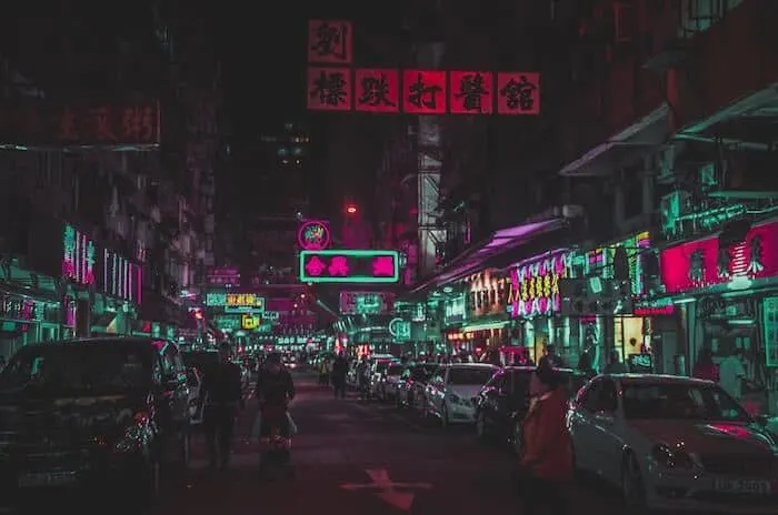 Nathan Road and Jordan Road Neon Signs Hong Kong