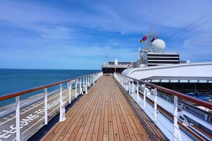 Upper Cruise Deck on the Pacific Eden