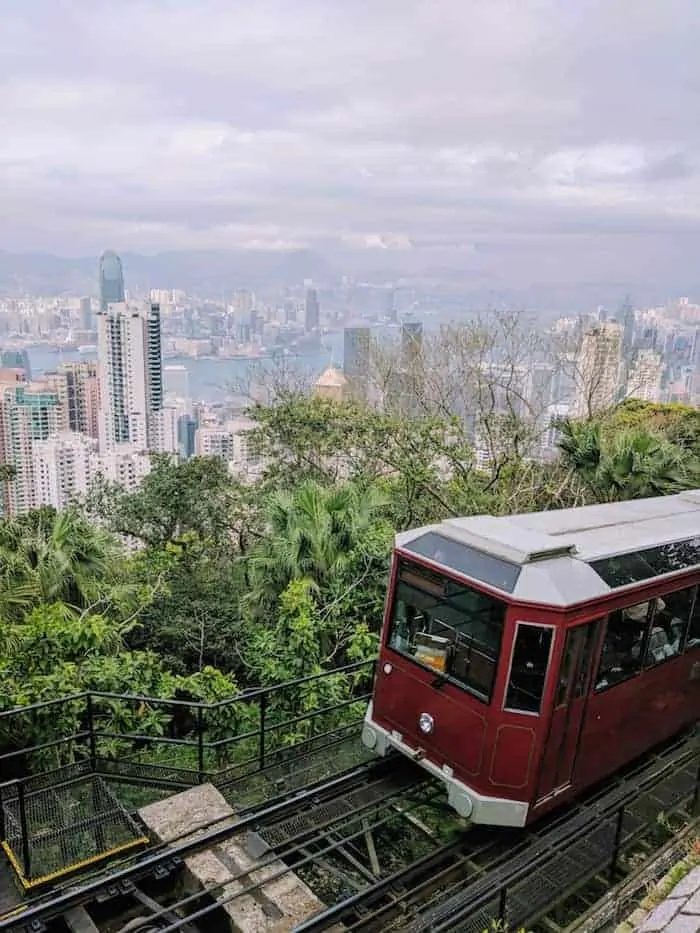 View from Lions Pavillion Victoria Peak