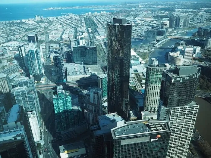 Melbourne from the Eureka Skydeck