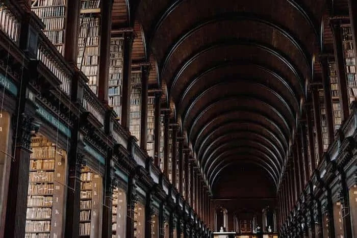 Long Room at Trinity College Ireland