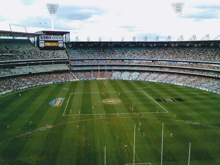 The MCG Stadium from above