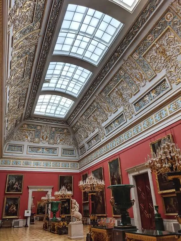 Small Italian Skylight Hall in the New Hermitage Museum
