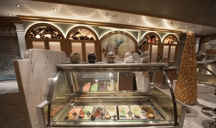 Gelato Bar on Regal Princess