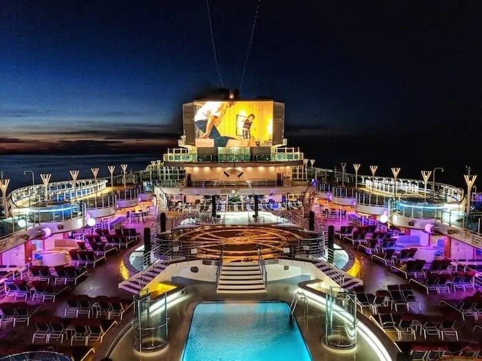 Movies Under The Stars on Princess Cruises