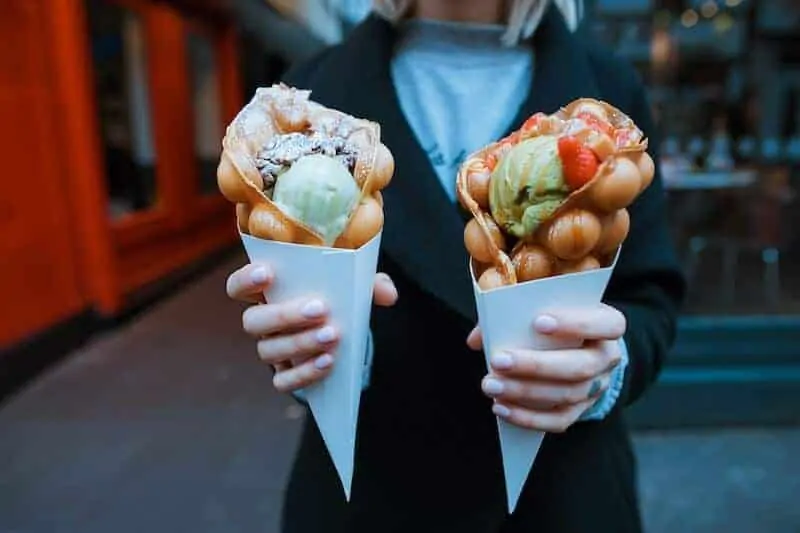 Bubblewrap Waffle in Hong Kong