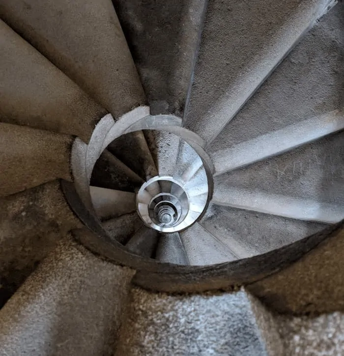 Spiral Staircase in Sagrada Familia