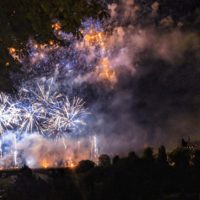 Fireworks for National Day in Luxembourg