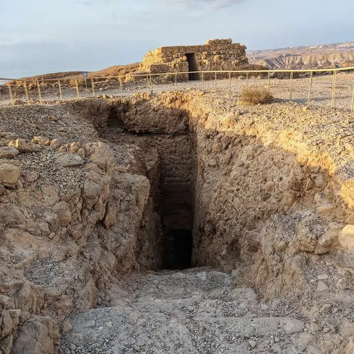 Stairways and Cisterns in Masada Fortress