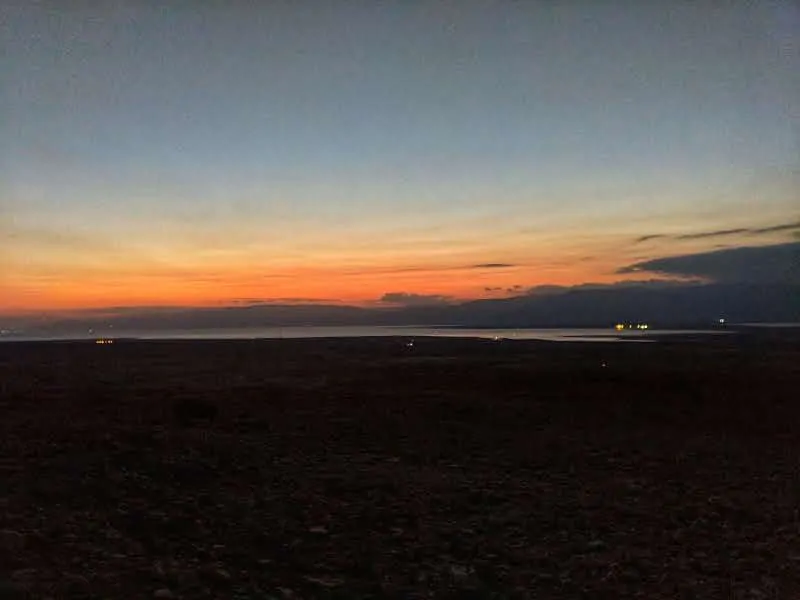 Sunrise over the Dead Sea from Mount Masada