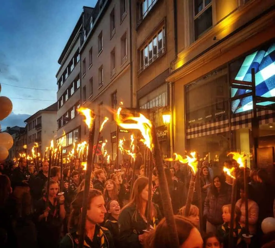 Torchlight Procession Luxembourg