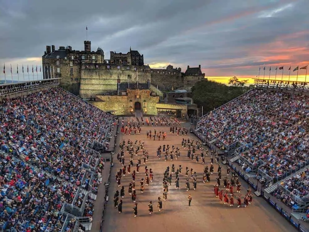 Bagpipes & Drummers at Edinburgh Military Tattoo