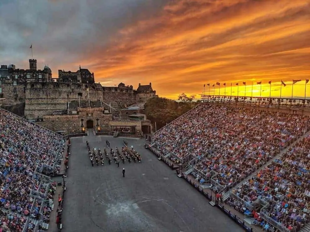 View from the Roof at the Military Tattoo