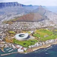 Places to visit in Cape Town - aerial shot of the city