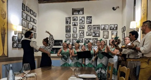 Flamenco Dinner in Spain