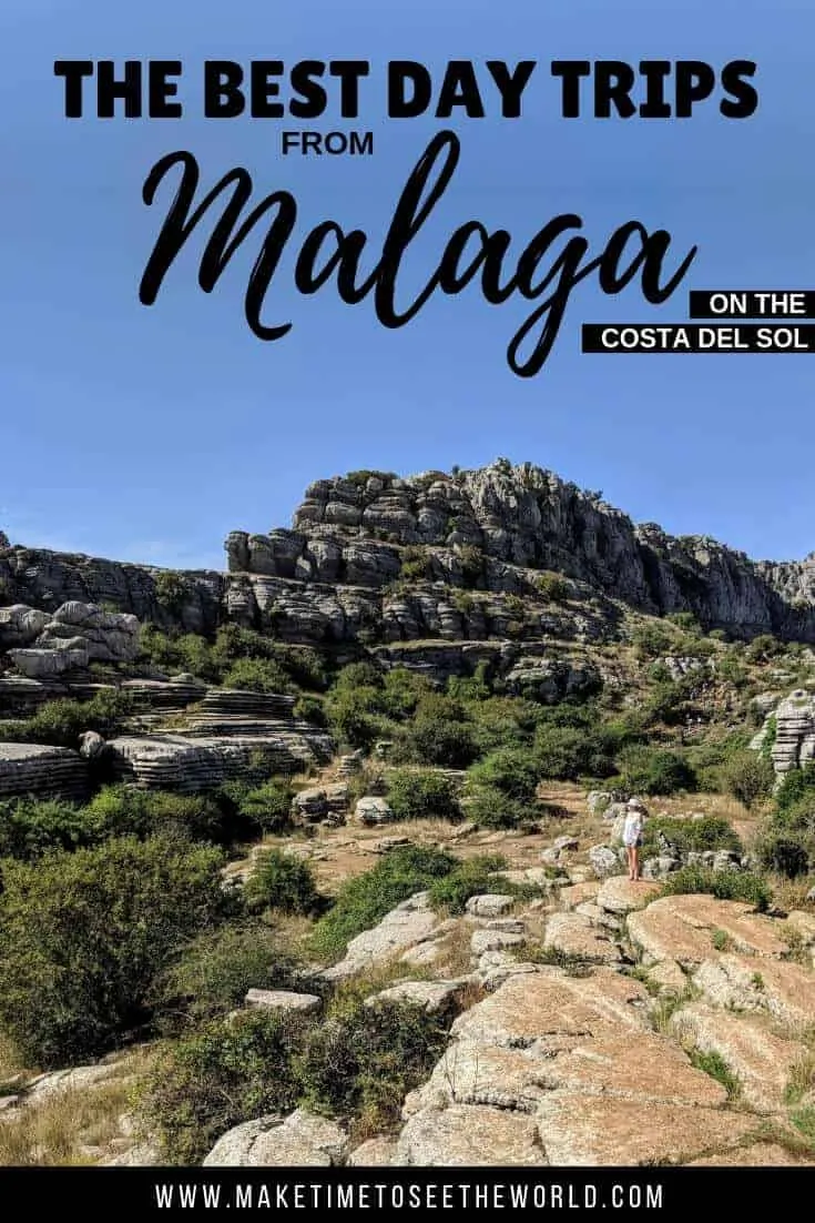 The Best Day Trips from Malaga on the Costa Del Sol including Ronda, the Caminito Del Rey, Torcal de Antequera, Gibraltar, the Alhambra at Granada, Antequera, Frigiliana & Marbella