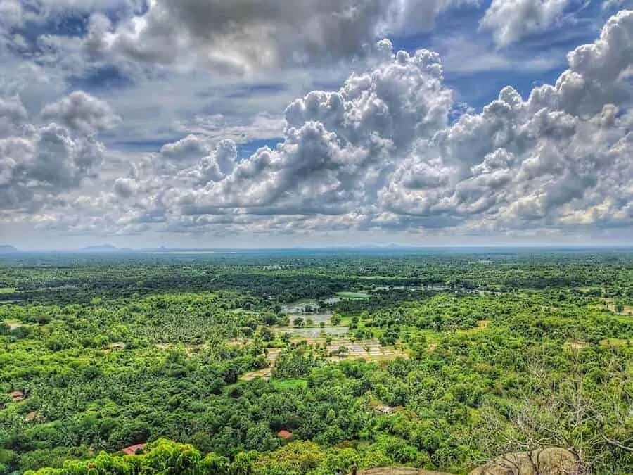 View from top of Yapahuwa