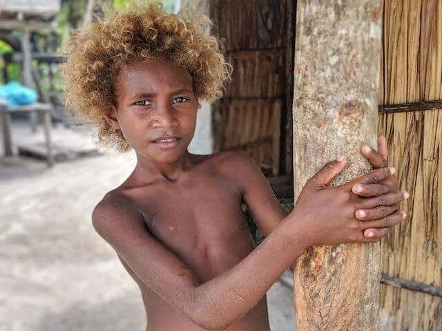Blonde Youth - People of the Solomon Islands