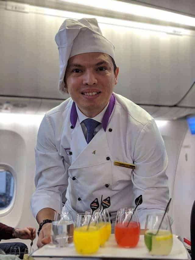 On Board Chef on Turkish Airlines Business Class
