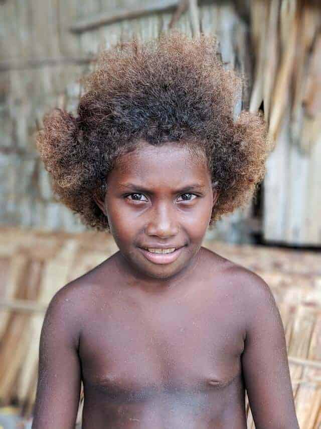 Smiling Boy in the Solomon Islands 