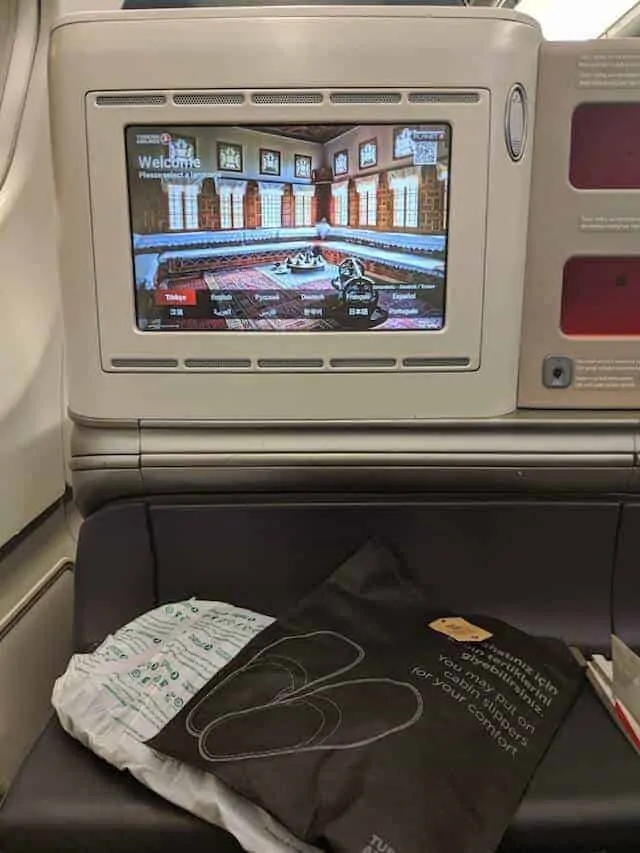 Space on Turkish Airlines A330 Business Class