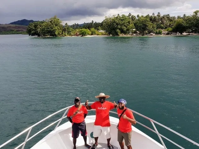Crew onboard the MV Taka