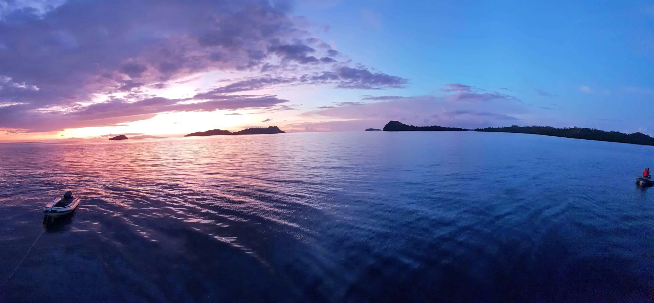 Sunset in the Solomon Islands