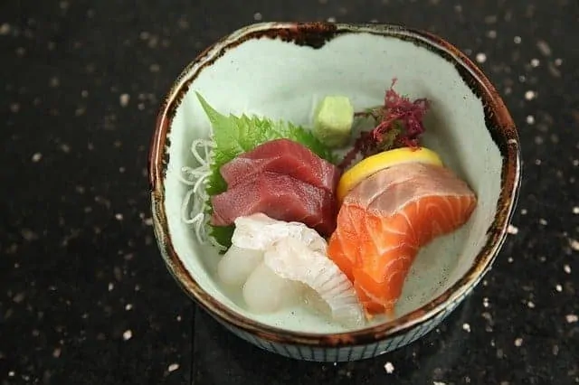 sashimi at Matsushima Fish Market