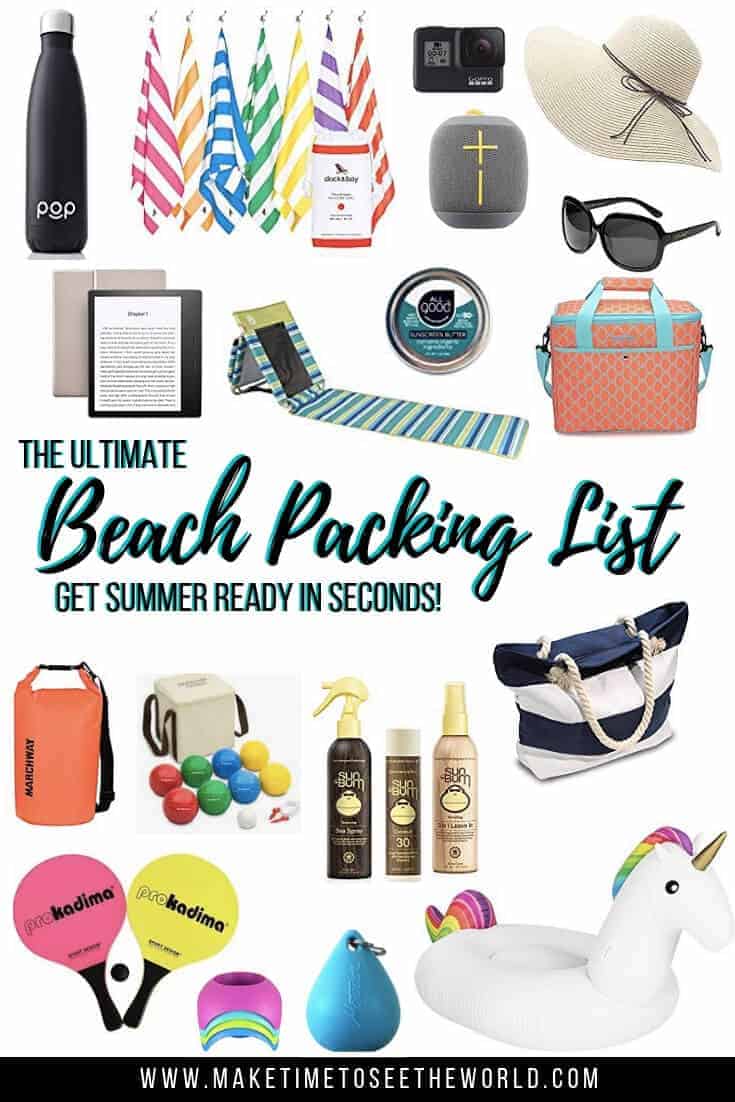 Beach Packing List - 45+ Beach Essentials to get you summer ready
