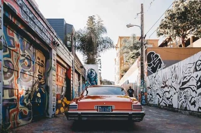 Murals In Mission Delores District in San Francisco