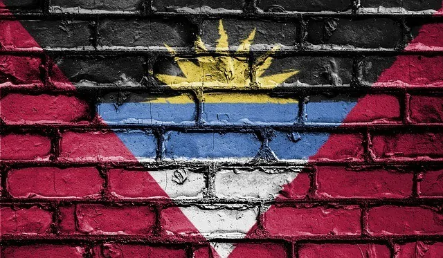 Antiguan Flag Grafitti