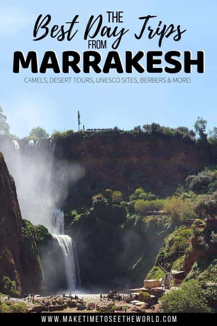 Best Day Trips from Marrakesh Pin Image with text overlay
