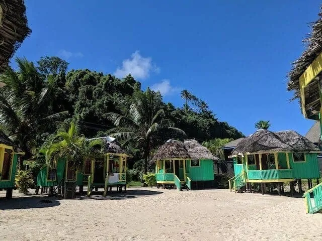 Fales at Lalomanu Beach Samoa