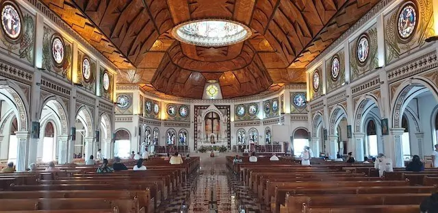 Inside the Cathedral in Samoa
